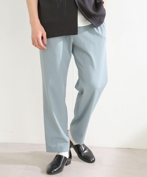 SENSE OF PLACE by URBAN RESEARCH（センスオブプレイスバイアーバンリサーチ）の「『セットアップ対応』 ダブルタックテーパードスラックス（スラックス・メンズ・チャコールグレー/ライトブルー/ブラック/ネイビー/ブルー/ライトベージュ/ライトカーキ・SMALL/MEDIUM/LARGE）」の9枚目の写真