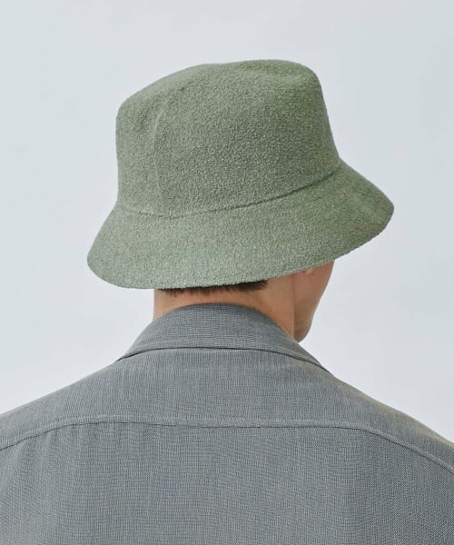KANGOL（カンゴール）の「【入荷禁止】KANGOL Bermuda Bucket（ハット・メンズ・ホワイト/ダークネイビー/グリーン/ライトパープル/イエロー/オレンジ/レッド/ピンク/ネイビー/ブラック/ベージュ・MEDIUM/LARGE/X-LARGE）」の22枚目の写真