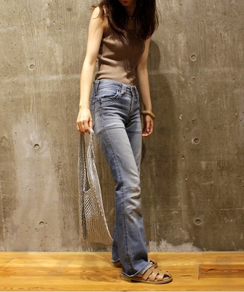 CONTROL FREAK（コントロールフリーク）の「CONTROL FREAK(コントロールフリーク)シャイニーニットバッグ（トートバッグ・レディース・ベージュ/シルバー・FREE）」の5枚目の写真