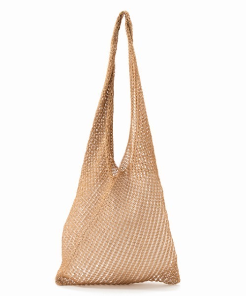 CONTROL FREAK（コントロールフリーク）の「CONTROL FREAK(コントロールフリーク)シャイニーニットバッグ（トートバッグ・レディース・ベージュ/シルバー・FREE）」の8枚目の写真