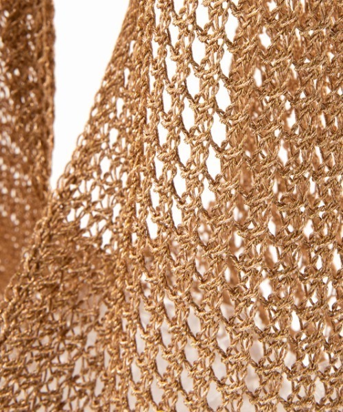 CONTROL FREAK（コントロールフリーク）の「CONTROL FREAK(コントロールフリーク)シャイニーニットバッグ（トートバッグ・レディース・ベージュ/シルバー・FREE）」の11枚目の写真