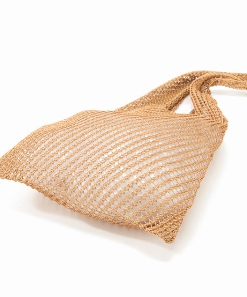 CONTROL FREAK（コントロールフリーク）の「CONTROL FREAK(コントロールフリーク)シャイニーニットバッグ（トートバッグ・レディース・ベージュ/シルバー・FREE）」の12枚目の写真