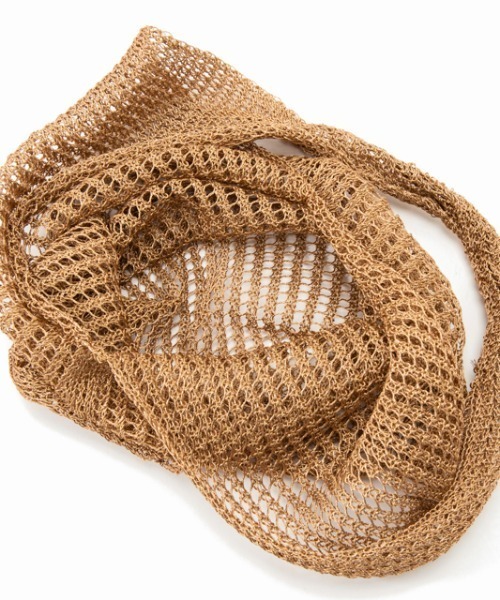 CONTROL FREAK（コントロールフリーク）の「CONTROL FREAK(コントロールフリーク)シャイニーニットバッグ（トートバッグ・レディース・ベージュ/シルバー・FREE）」の13枚目の写真