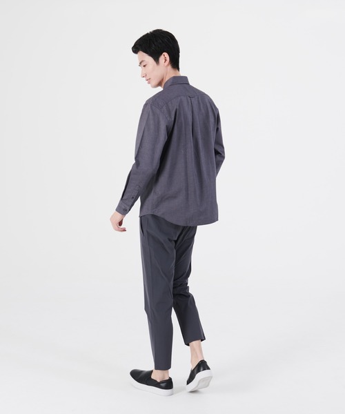 Blue Standard （ブルースタンダード）の「【BLUE STANDARD】ラクケア イージーケア加工 オックスリラックスフィットボタンダウンシャツ（シャツ/ブラウス・メンズ・ホワイト/ダークグリーン/ブルー系その他/スミクロ・MEDIUM/LARGE/X-LARGE）」の11枚目の写真