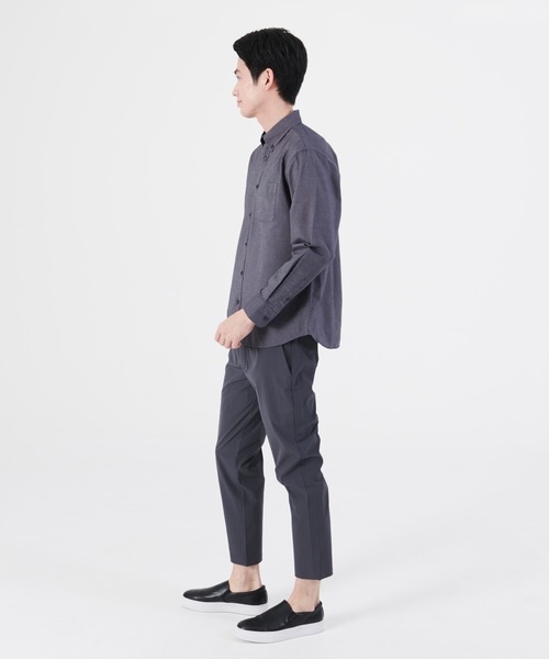 Blue Standard （ブルースタンダード）の「【BLUE STANDARD】ラクケア イージーケア加工 オックスリラックスフィットボタンダウンシャツ（シャツ/ブラウス・メンズ・ホワイト/ダークグリーン/ブルー系その他/スミクロ・MEDIUM/LARGE/X-LARGE）」の12枚目の写真