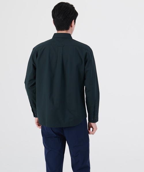 Blue Standard （ブルースタンダード）の「【BLUE STANDARD】ラクケア イージーケア加工 オックスリラックスフィットボタンダウンシャツ（シャツ/ブラウス・メンズ・ホワイト/ダークグリーン/ブルー系その他/スミクロ・MEDIUM/LARGE/X-LARGE）」の19枚目の写真