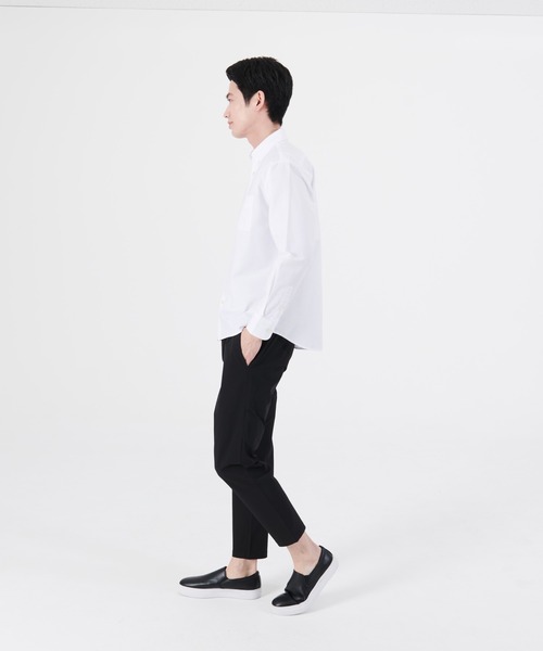 Blue Standard （ブルースタンダード）の「【BLUE STANDARD】ラクケア イージーケア加工 オックスリラックスフィットボタンダウンシャツ（シャツ/ブラウス・メンズ・ホワイト/ダークグリーン/ブルー系その他/スミクロ・MEDIUM/LARGE/X-LARGE）」の5枚目の写真