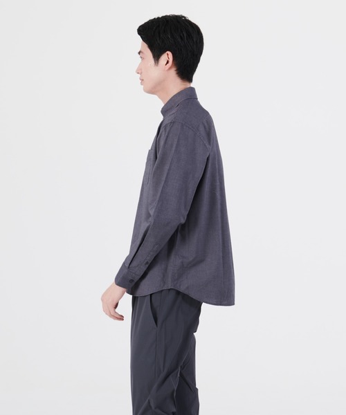 Blue Standard （ブルースタンダード）の「【BLUE STANDARD】ラクケア イージーケア加工 オックスリラックスフィットボタンダウンシャツ（シャツ/ブラウス・メンズ・ホワイト/ダークグリーン/ブルー系その他/スミクロ・MEDIUM/LARGE/X-LARGE）」の13枚目の写真