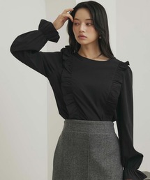 fifth | 【インスタグラマーコラボ】フロントフリルキャンディースリーブブラウス(シャツ/ブラウス)