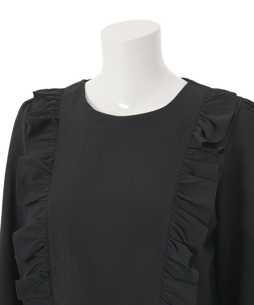 fifth(フィフス)の「フロントフリルキャンディースリーブブラウス(シャツ/ブラウス・レディース・ホワイト/ブラック/サックスブルー・M)」の11枚目の写真