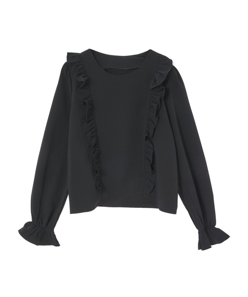 fifth(フィフス)の「フロントフリルキャンディースリーブブラウス(シャツ/ブラウス・レディース・ホワイト/ブラック/サックスブルー・M)」の12枚目の写真