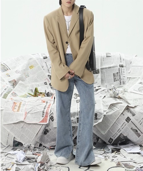 WESTBOY(ウエストボーイ)の「Transformed Slit Flare Pants WO22S1PT07 【WB ORIGINALS】(デニムパンツ・メンズ・ブルー/ブラック・M/L/XL)」の11枚目の写真