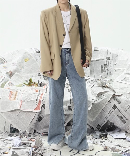 WESTBOY(ウエストボーイ)の「Transformed Slit Flare Pants WO22S1PT07 【WB ORIGINALS】(デニムパンツ・メンズ・ブルー/ブラック・M/L/XL)」の12枚目の写真