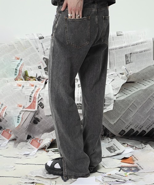 WESTBOY(ウエストボーイ)の「Transformed Slit Flare Pants WO22S1PT07 【WB ORIGINALS】(デニムパンツ・メンズ・ブルー/ブラック・M/L/XL)」の15枚目の写真