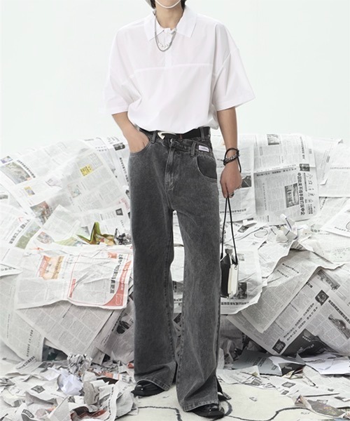 WESTBOY(ウエストボーイ)の「Transformed Slit Flare Pants WO22S1PT07 【WB ORIGINALS】(デニムパンツ・メンズ・ブルー/ブラック・M/L/XL)」の16枚目の写真