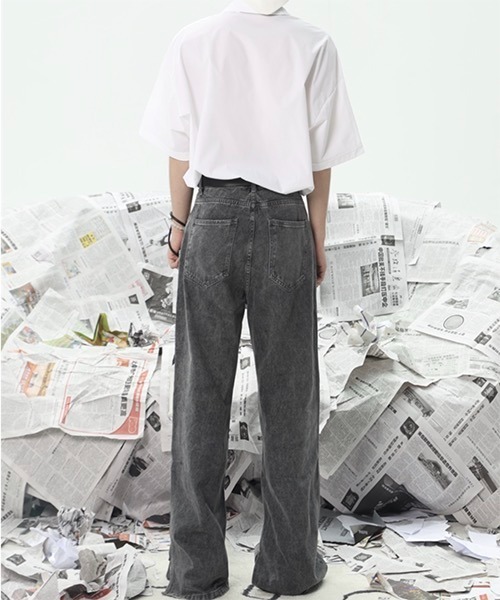 WESTBOY(ウエストボーイ)の「Transformed Slit Flare Pants WO22S1PT07 【WB ORIGINALS】(デニムパンツ・メンズ・ブルー/ブラック・M/L/XL)」の18枚目の写真