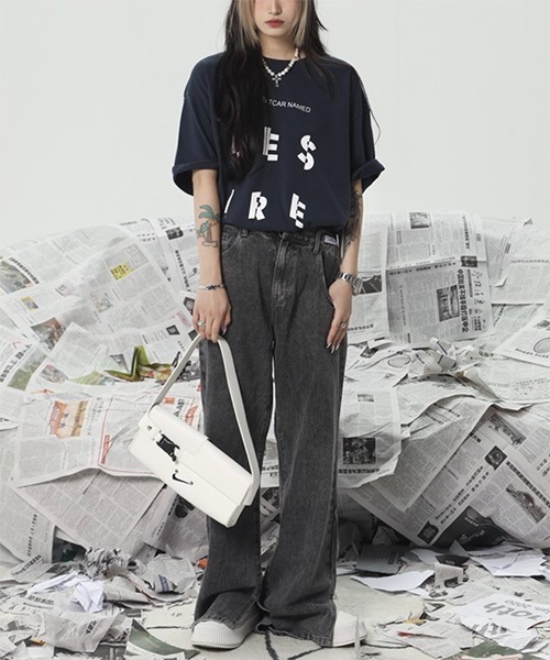 WESTBOY(ウエストボーイ)の「Transformed Slit Flare Pants WO22S1PT07 【WB ORIGINALS】(デニムパンツ・メンズ・ブルー/ブラック・M/L/XL)」の19枚目の写真