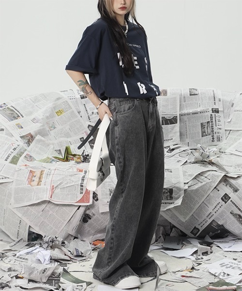 WESTBOY(ウエストボーイ)の「Transformed Slit Flare Pants WO22S1PT07 【WB ORIGINALS】(デニムパンツ・メンズ・ブルー/ブラック・M/L/XL)」の20枚目の写真