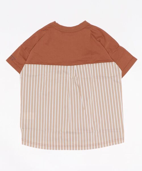 Wonder apartment(ワンダーアパートメント)の「天竺ストライプポケットTシャツ(Tシャツ/カットソー・キッズ・ネイビー/ベージュ・160cm/150cm/140cm)」の13枚目の写真