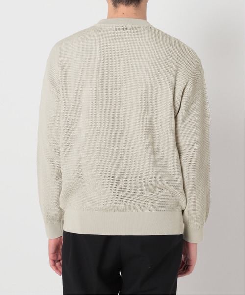 417 EDIFICE（フォーワンセブンエディフィス）の「12G メッシュヘンリー（ニット/セーター・メンズ・ベージュ/ネイビー/グリーン・SMALL/MEDIUM/LARGE）」の6枚目の写真