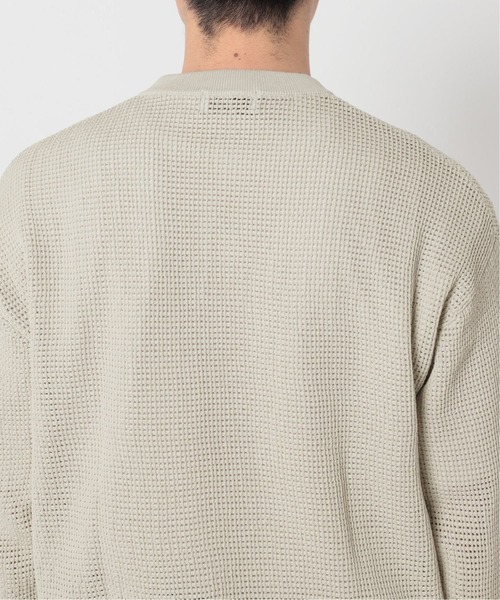 417 EDIFICE（フォーワンセブンエディフィス）の「12G メッシュヘンリー（ニット/セーター・メンズ・ベージュ/ネイビー/グリーン・SMALL/MEDIUM/LARGE）」の18枚目の写真