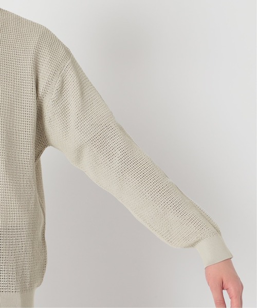 417 EDIFICE（フォーワンセブンエディフィス）の「12G メッシュヘンリー（ニット/セーター・メンズ・ベージュ/ネイビー/グリーン・SMALL/MEDIUM/LARGE）」の13枚目の写真