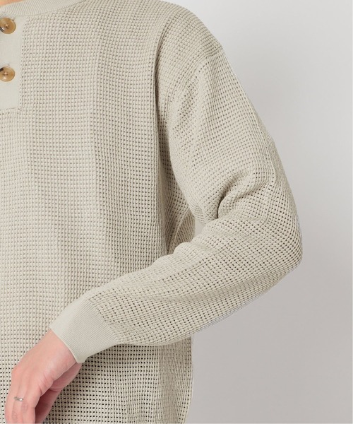 417 EDIFICE（フォーワンセブンエディフィス）の「12G メッシュヘンリー（ニット/セーター・メンズ・ベージュ/ネイビー/グリーン・SMALL/MEDIUM/LARGE）」の9枚目の写真