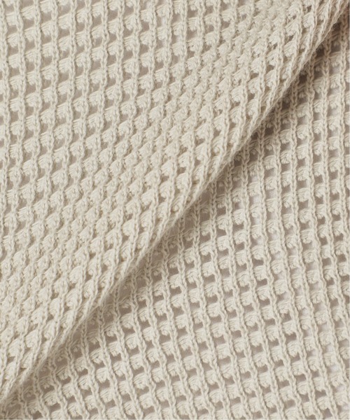 417 EDIFICE（フォーワンセブンエディフィス）の「12G メッシュヘンリー（ニット/セーター・メンズ・ベージュ/ネイビー/グリーン・SMALL/MEDIUM/LARGE）」の5枚目の写真