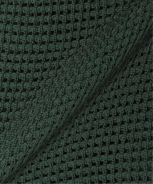 417 EDIFICE（フォーワンセブンエディフィス）の「12G メッシュヘンリー（ニット/セーター・メンズ・ベージュ/ネイビー/グリーン・SMALL/MEDIUM/LARGE）」の7枚目の写真