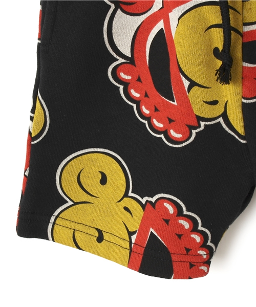 HYSTERIC MINI（ヒステリックミニ）の「Rolling mini  “Rock the turn” 総柄 スウェットパンツ(ヒザ上丈)（その他パンツ・キッズ・ホワイト系その他/ブラック系その他・110/100/120）」の6枚目の写真