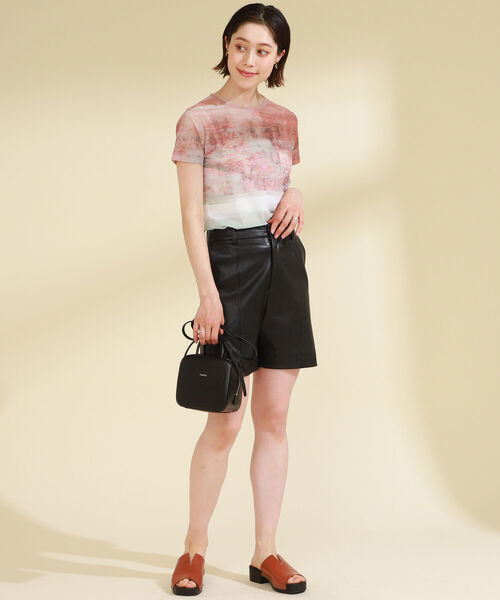 Ray BEAMS（レイビームス）の「Ray BEAMS / プリント ストレッチ Tシャツ（Tシャツ/カットソー・レディース・サックスブルー/ピンク・ONE SIZE）」の6枚目の写真