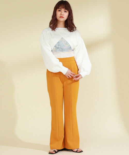 Ray BEAMS（レイビームス）の「Ray BEAMS / プリント ストレッチ Tシャツ（Tシャツ/カットソー・レディース・サックスブルー/ピンク・ONE SIZE）」の13枚目の写真