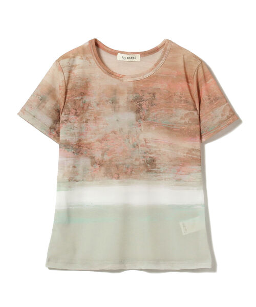 Ray BEAMS（レイビームス）の「Ray BEAMS / プリント ストレッチ Tシャツ（Tシャツ/カットソー・レディース・サックスブルー/ピンク・ONE SIZE）」の14枚目の写真