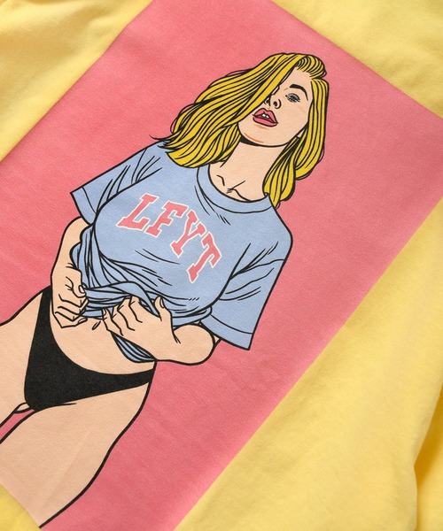 Lafayette（ラファイエット）の「LFYT ラファイエット [Lafayette] - × チアゴ・ビラス・ボアス [THIAGO VILLAS BOAS] コラボ チアゴ ビラス ボアス アーチロゴ ガールズ グラフィック 半袖 Tシャツ [THIAGO VILLAS BOAS LFYT ARCH LOGO GIRLS TEE]（Tシャツ/カットソー・メンズ・ホワイト/ライトブルー/ブラック/イエロー・X-LARGE/XX-LARGE/MEDIUM/LARGE/SMALL）」の18枚目の写真