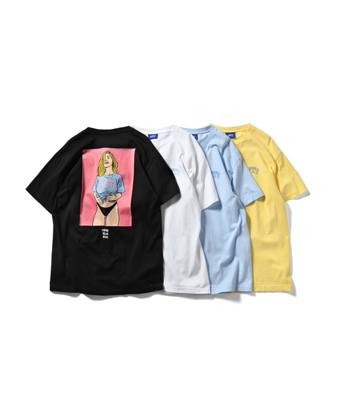 Lafayette（ラファイエット）の「LFYT ラファイエット [Lafayette] - × チアゴ・ビラス・ボアス [THIAGO VILLAS BOAS] コラボ チアゴ ビラス ボアス アーチロゴ ガールズ グラフィック 半袖 Tシャツ [THIAGO VILLAS BOAS LFYT ARCH LOGO GIRLS TEE]（Tシャツ/カットソー・メンズ・ホワイト/ライトブルー/ブラック/イエロー・X-LARGE/XX-LARGE/MEDIUM/LARGE/SMALL）」の20枚目の写真