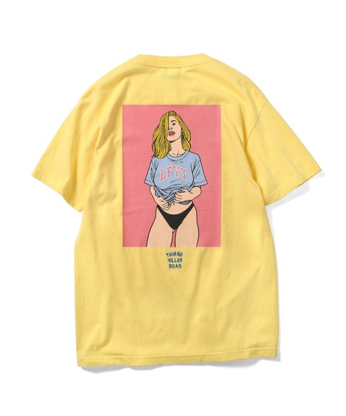 Lafayette（ラファイエット）の「LFYT ラファイエット [Lafayette] - × チアゴ・ビラス・ボアス [THIAGO VILLAS BOAS] コラボ チアゴ ビラス ボアス アーチロゴ ガールズ グラフィック 半袖 Tシャツ [THIAGO VILLAS BOAS LFYT ARCH LOGO GIRLS TEE]（Tシャツ/カットソー・メンズ・ホワイト/ライトブルー/ブラック/イエロー・X-LARGE/XX-LARGE/MEDIUM/LARGE/SMALL）」の19枚目の写真