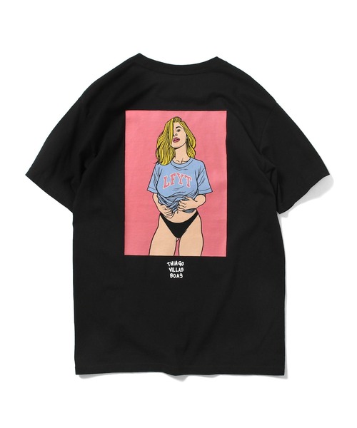 Lafayette（ラファイエット）の「LFYT ラファイエット [Lafayette] - × チアゴ・ビラス・ボアス [THIAGO VILLAS BOAS] コラボ チアゴ ビラス ボアス アーチロゴ ガールズ グラフィック 半袖 Tシャツ [THIAGO VILLAS BOAS LFYT ARCH LOGO GIRLS TEE]（Tシャツ/カットソー・メンズ・ホワイト/ライトブルー/ブラック/イエロー・X-LARGE/XX-LARGE/MEDIUM/LARGE/SMALL）」の22枚目の写真