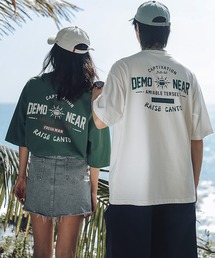 HOOK- アメカジロゴプリント半袖tシャツ