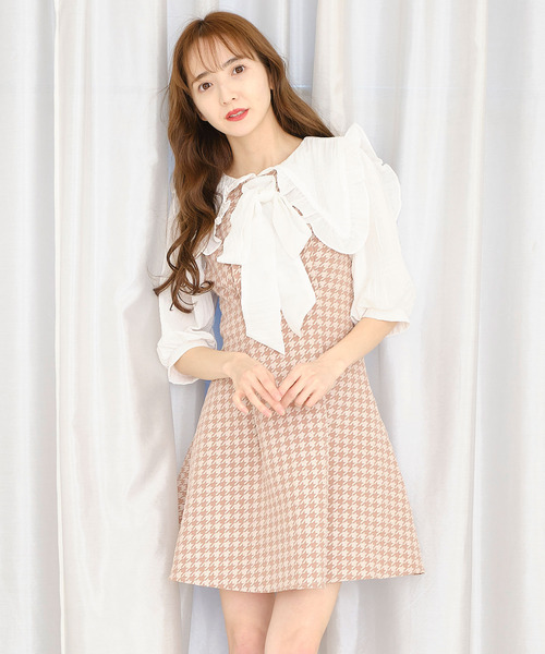 ♡Dolce♡ドルチェ♡レアなフーディフリルベスト♡新品未使用品（白） チュールフリルショートベスト（ベスト）｜rectangle