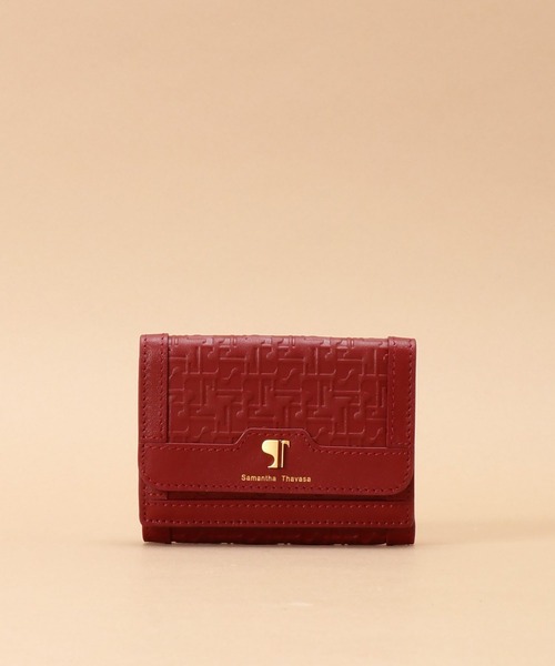 Samantha Thavasa（サマンサタバサ）の「Pomme d'espoir ポムディスポワール 型押しミニ財布（財布・レディース・ライトグレー/カーキ/ブラック/ピンクベージュ/ベージュ/ワインレッド/キャメル・FREE）」の7枚目の写真