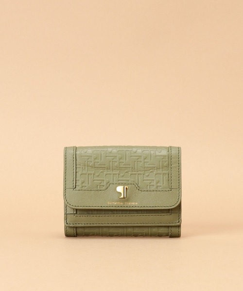 Samantha Thavasa（サマンサタバサ）の「Pomme d'espoir ポムディスポワール 型押しミニ財布（財布・レディース・ライトグレー/カーキ/ブラック/ピンクベージュ/ベージュ/ワインレッド/キャメル・FREE）」の9枚目の写真