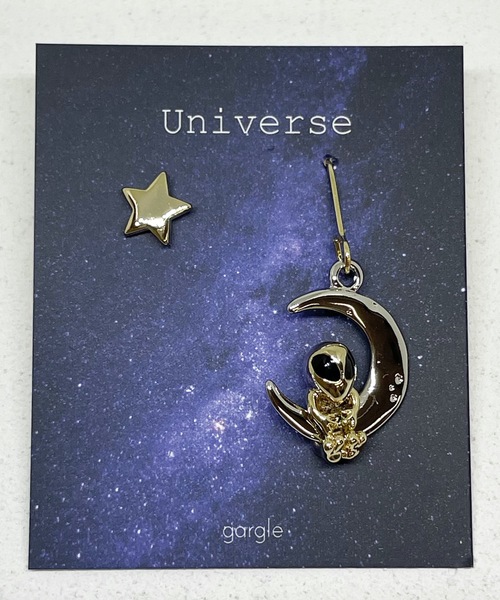 gargle(ガーグル)の「gargle ガーグル: 宇宙シリーズ 宇宙の人たち 宇宙飛行士 宇宙人 ピアス(ピアス(両耳用)・レディース・シルバー/ゴールド・FREE)」の6枚目の写真
