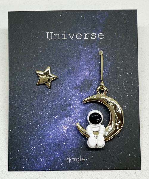 gargle(ガーグル)の「gargle ガーグル: 宇宙シリーズ 宇宙の人たち 宇宙飛行士 宇宙人 ピアス(ピアス(両耳用)・レディース・シルバー/ゴールド・FREE)」の7枚目の写真