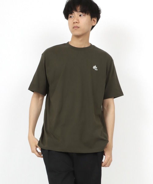 LOGOS(ロゴス)の「LOGOS/ロゴス DRY 吸水速乾 ワンポイントロゴ刺繍 無地Tシャツ 大きいサイズ(Tシャツ/カットソー・メンズ・ホワイト/ネイビー/アーミー/ワイン・2L/3L/4L/5L)」の12枚目の写真