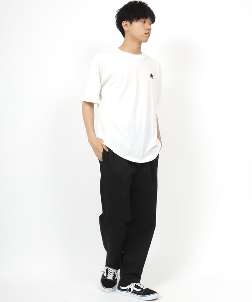 LOGOS(ロゴス)の「LOGOS/ロゴス DRY 吸水速乾 ワンポイントロゴ刺繍 無地Tシャツ 大きいサイズ(Tシャツ/カットソー・メンズ・ホワイト/ネイビー/アーミー/ワイン・2L/3L/4L/5L)」の18枚目の写真