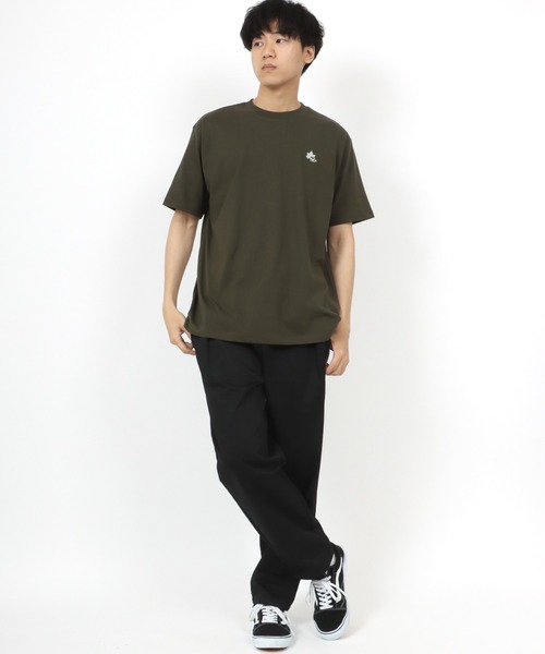 LOGOS(ロゴス)の「LOGOS/ロゴス DRY 吸水速乾 ワンポイントロゴ刺繍 無地Tシャツ 大きいサイズ(Tシャツ/カットソー・メンズ・ホワイト/ネイビー/アーミー/ワイン・2L/3L/4L/5L)」の20枚目の写真
