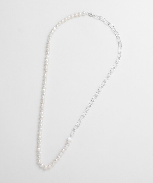 COCOSHNIK（ココシュニック）の「シルバー バロックパール ２Wayチェーンミックス ネックレス（ネックレス・レディース・シルバー系5・50）」の16枚目の写真
