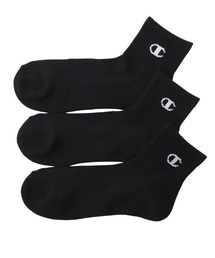 【Champion/チャンピオン】メンズ レディース 【３足組】 クォーターレングスソックス【ハーフパイル】