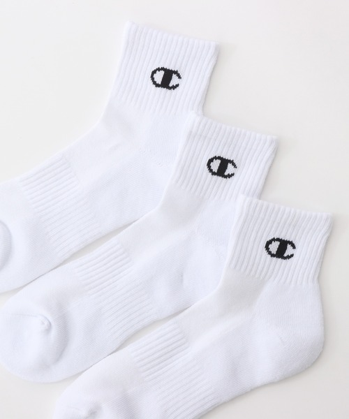 Champion(チャンピオン)の「【Champion/チャンピオン】メンズ レディース 【3足組】 クォーターレングスソックス【ハーフパイル】(ソックス/靴下・メンズ・ホワイト/シルバーグレー/ブラック・SMALL/MEDIUM/LARGE)」の5枚目の写真