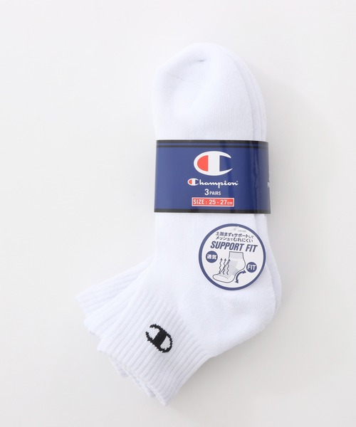 Champion(チャンピオン)の「【Champion/チャンピオン】メンズ レディース 【3足組】 クォーターレングスソックス【ハーフパイル】(ソックス/靴下・メンズ・ホワイト/シルバーグレー/ブラック・SMALL/MEDIUM/LARGE)」の7枚目の写真